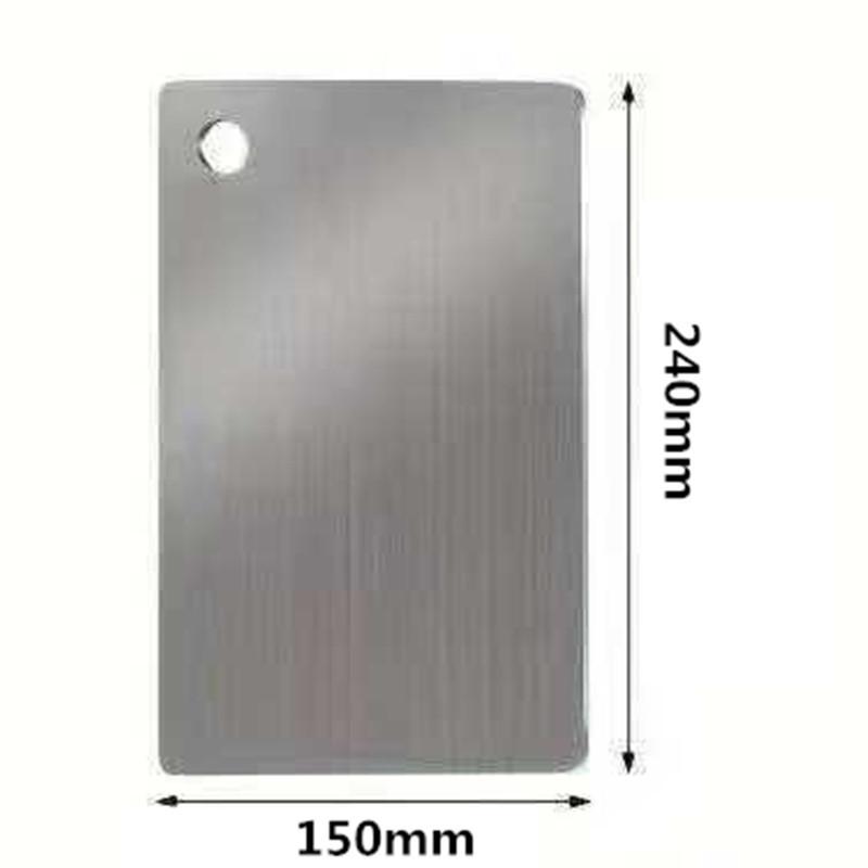 Двусторонняя антибактериальная разделочная и тестомесильная доска из нержавеющей стали 304 201 Stainless Steel