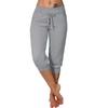 Summer Women Bootcut Pants Casual Solid Color Low Rise Drawstring Pockets Sports Pants Women Slim Fit Pants