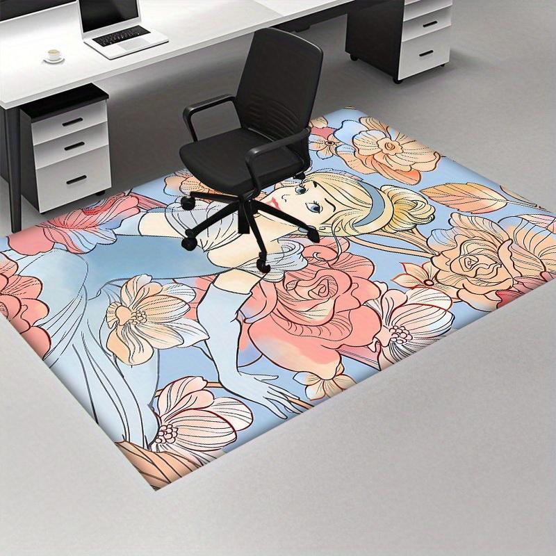 1pc, Cinderella Floral Rug - Home Decor Carpet, Office Chair Mat, Outdoor Rug Gift for FriendsP045