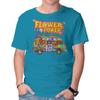 Unisex Crew Neck T-Shirt Flower Power Bus Graphic Short Sleeve Casual Tee