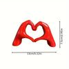 Schreibtischornament Liebesgeste Skulptur Harz Hand Liebe Figuren Herz Hand Statuen Schlafzimmer