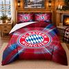 Set Biancheria da Letto 3 Pezzi Stampato Modello Bayern Monaco Lenzuolo Federa per Decorazione Camera da Letto