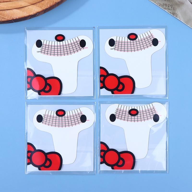 10 sztuk Miarka do długości rzęs Przenośna miękka plastikowa linijka do brwi Narzędzie do makijażu Akcesorium do przedłużania rzęs