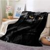 Cute Cat Series Printed Blanket for Sofa Bed Travel Camping Living Room Office Conditioning Blanket for All Seasons Gifts