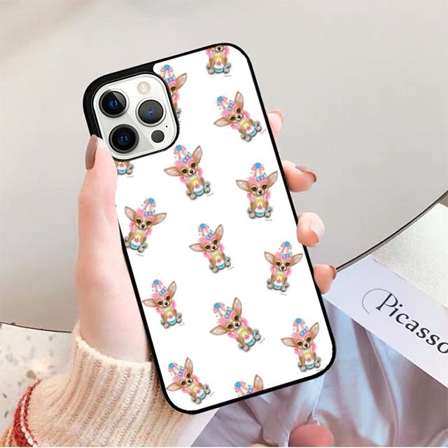 Love Chihuahua Dog Mom Puppy Phone Case for iPhone 17 Air 16 16e 15 Plus for Apple 13 11 12 14 Pro Max coque fundas