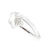 Silver Ring 'Flora' White