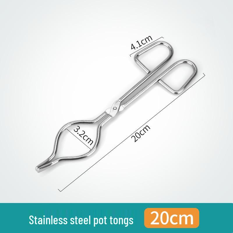 High-Temp Corrosion-Resistant Stainless Steel Crucible & Flask Tongs