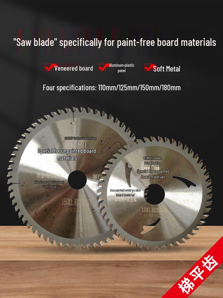 Gold King Eco-Friendly Circular Saw Blade for Woodworking: Paint-Free, Flat-Top Tooth, No Chipping