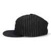 Schott Stripe Cap (Black) - Striped Flannel with S Logo and Wool