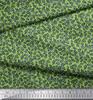 Soimoi Purple Poly Crepe Fabric Rose Leaves Print Fabric by the metre 42 Inch