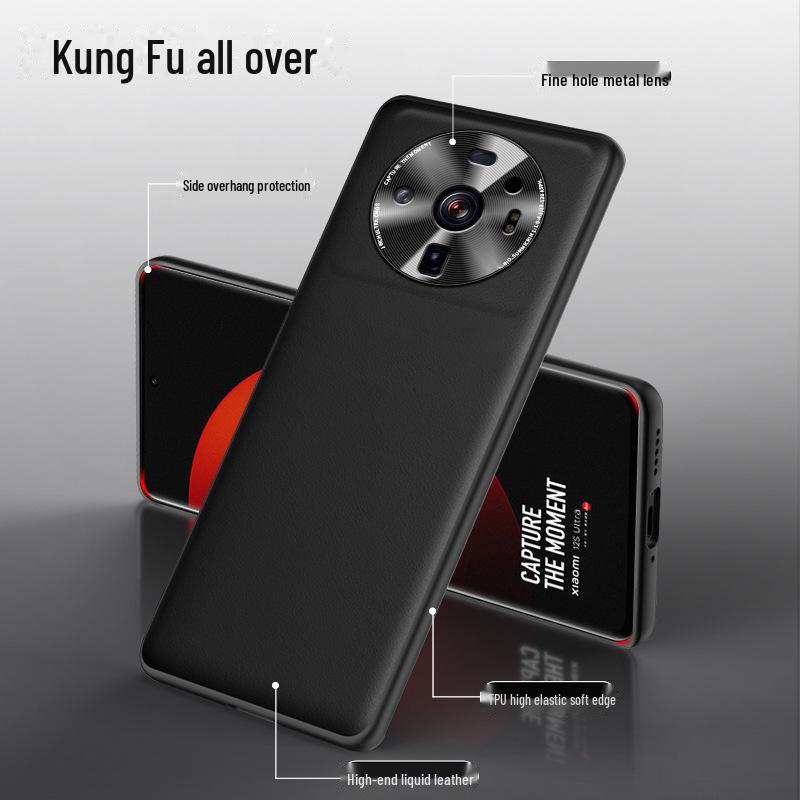 Xiaomi 12S Ultra Liquid Leather Anti-Fall Phone Case - One Piece Available