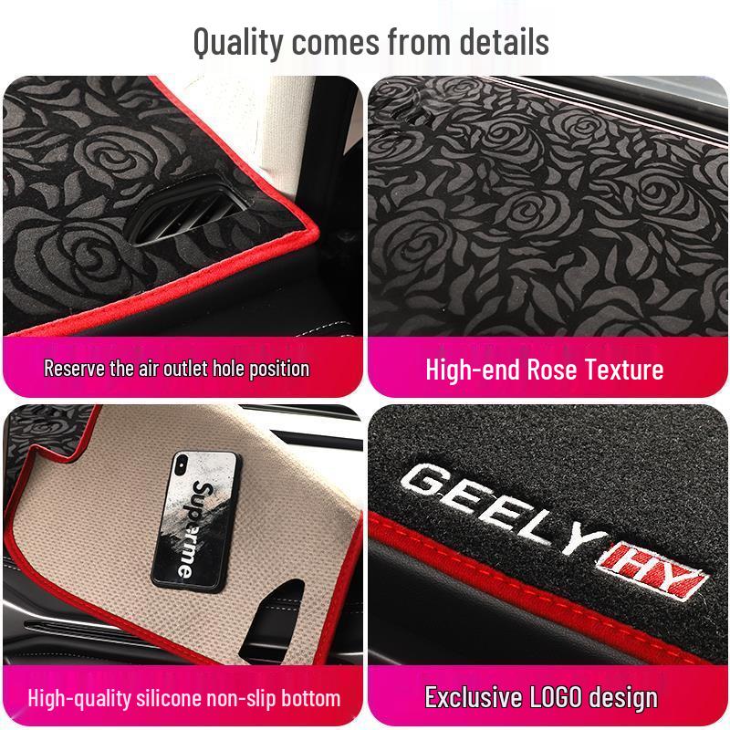 Osłona przeciwsłoneczna na deskę rozdzielczą Geely Haoyue: Mat izolujący termicznie konsolę środkową