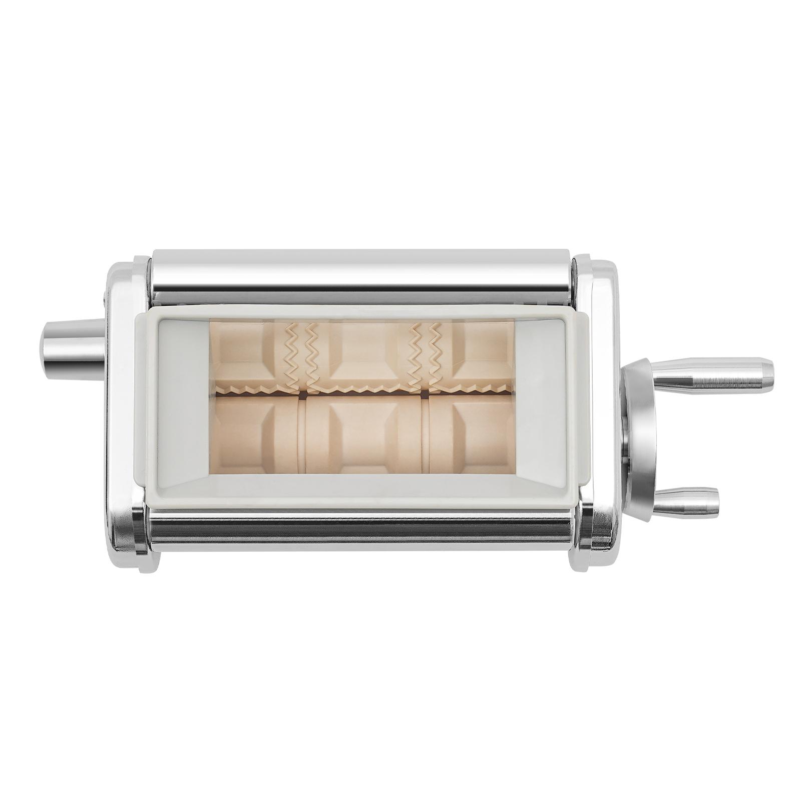 

Насадка для приготовления равиоли из нержавеющей стали, 3-рядная пельменница для планетарного миксера, легкий пресс для пасты для домашней кухни серебряный