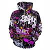 Interesting Letter 3D Printed Hooded Sweatshirt Autumn Winter Loose Fitting Pullover Atmospheric Comfortable Oversized Long Sleeved Men's Hoodies