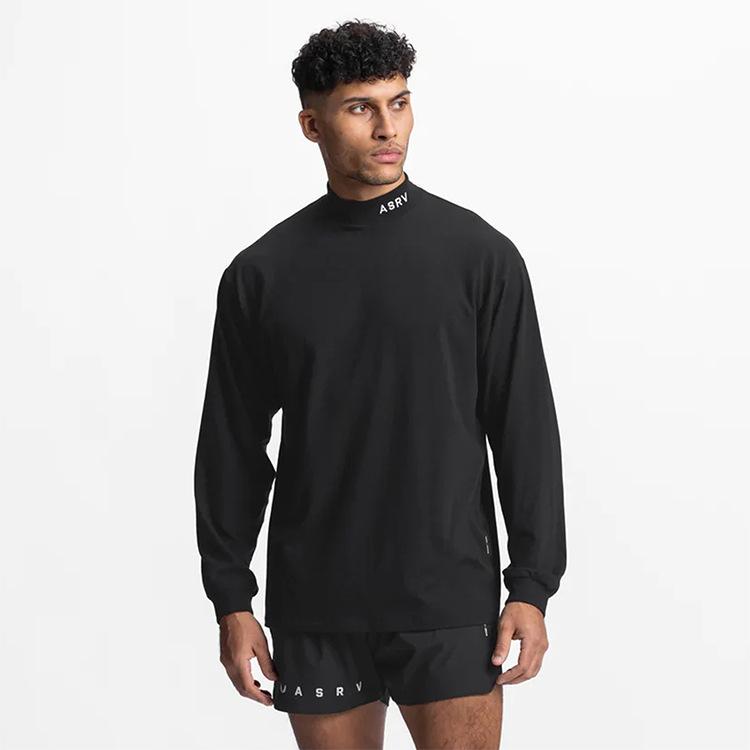 Men's Youth Plus Size High Neck Sweatshirt - Long Sleeve Casual Jacket for Spring & Autumn