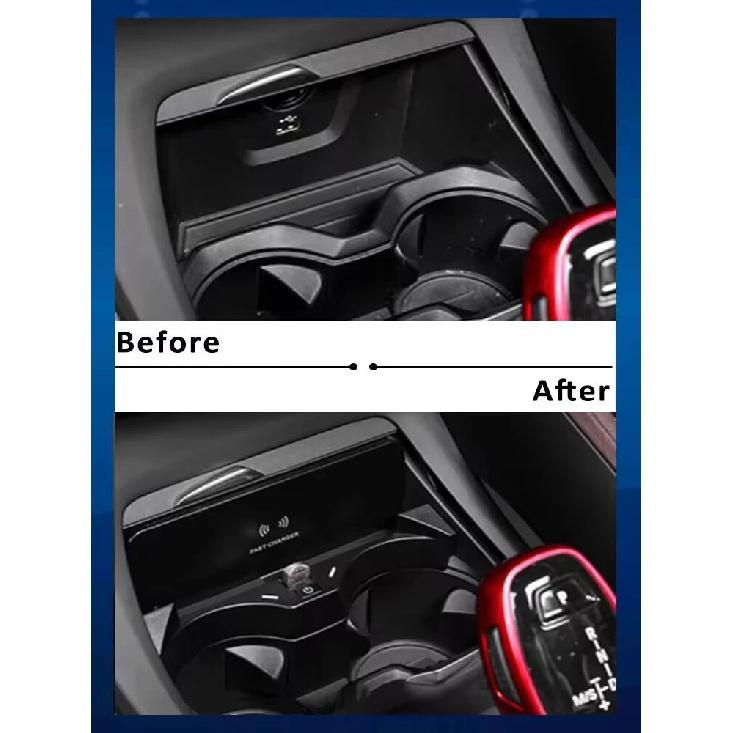 Wireless Charger For BMW X1 F48 F49 X2 F39 2016-2021 15W Fast Car Mobile Charging Phone Holder Usb Center Console Accessories
