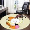 1pc Garfield Cat Office Round Area Rug, Under Office Chairs Bedroom Living Room Home Decor, Room Decoa1016139