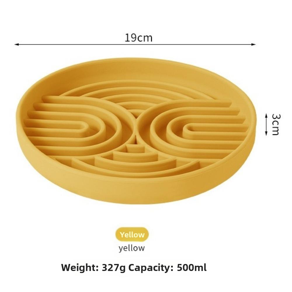 Silicone Slow Feeder Anti-Choking Anti-Gulping Pet Slow Feeder Bowl Non-Slip Eco-Friendly Slower Food Feeding Dishes
