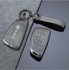 Premium Genuine Leather Key Cover with Zinc Alloy Buckle for 2016-2017 Buick Verano GS