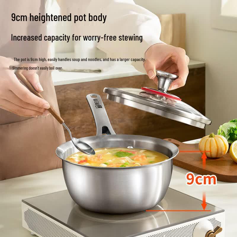 KOBACH 316L Stainless Steel Baby Food Milk Pot with Steamer