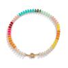 Colorful Acrylic Bead Necklace Trendy Accessory for Casual Party Stylish Outfits