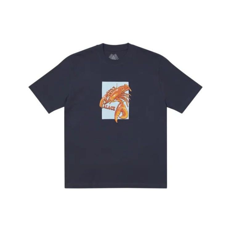 

Футболка Palace Thermadore Темно-синие мужские топы Синие P23TS071