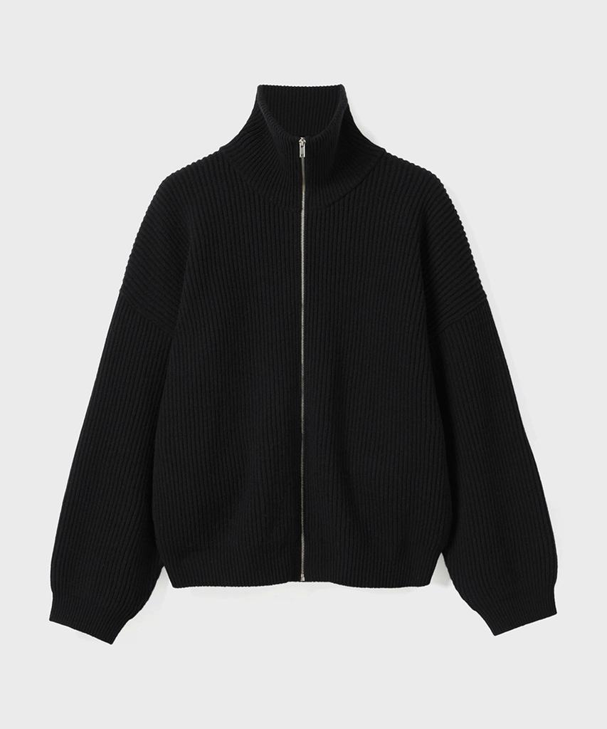 66Noseu Bonar Straetti Zip-Up Sweater Black N900