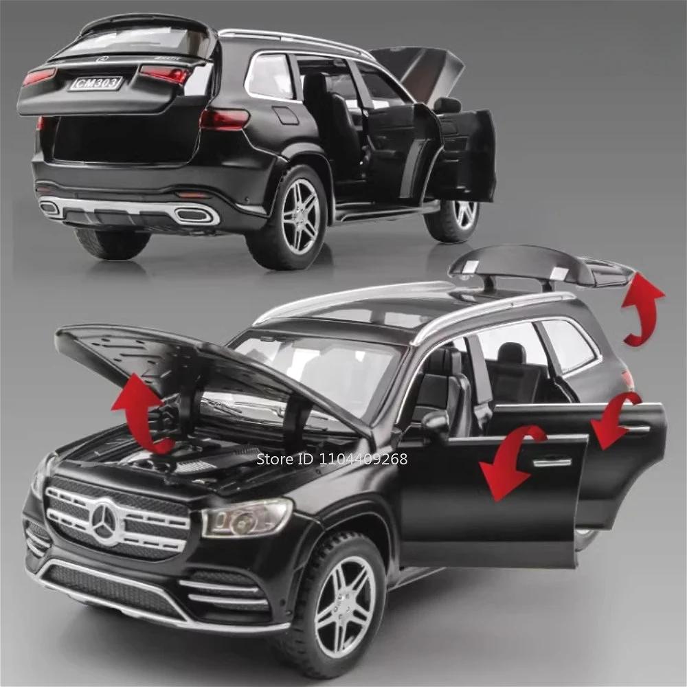 1:32er Maßstab GLS580 G65 SUV Automodell Spielzeug Die-Cast Metall Simulation Sound Licht Pull-Back Fahrzeugmodelle Sammlung Beste Geschenke