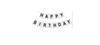 Happy Birthday Garland Banner 180