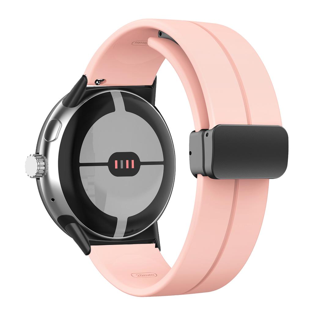 NEW Silicone Strap for Google Pixel Watch 3 45mm Band for Google Pixel Watch 1 2 3 41mm Magnetic Wristband Bracelet Accessories