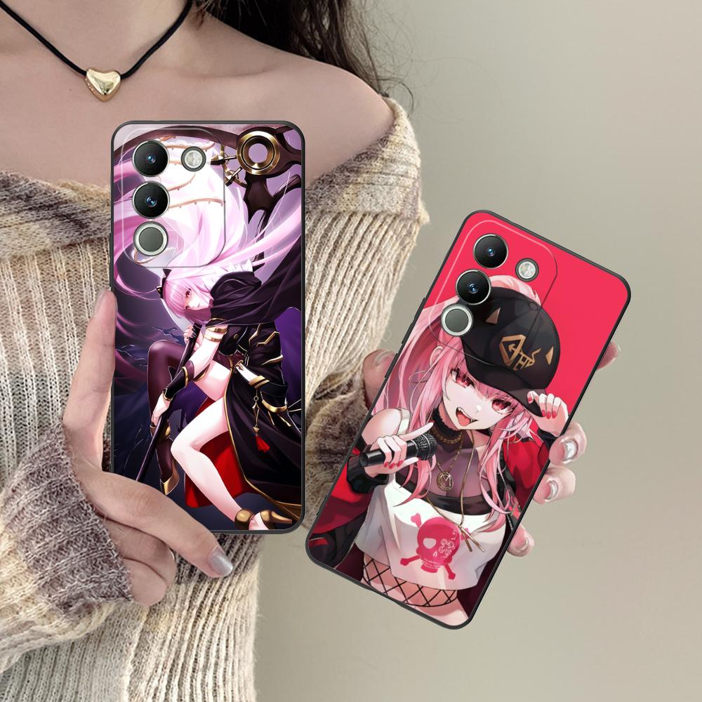 Holo Mori Calliope Matte TPU Mobile Phone Case for VIVO V60 V50 V40 V30 V29 V27 V25 V23 Pro Lite 5G Colorful Printing Cover