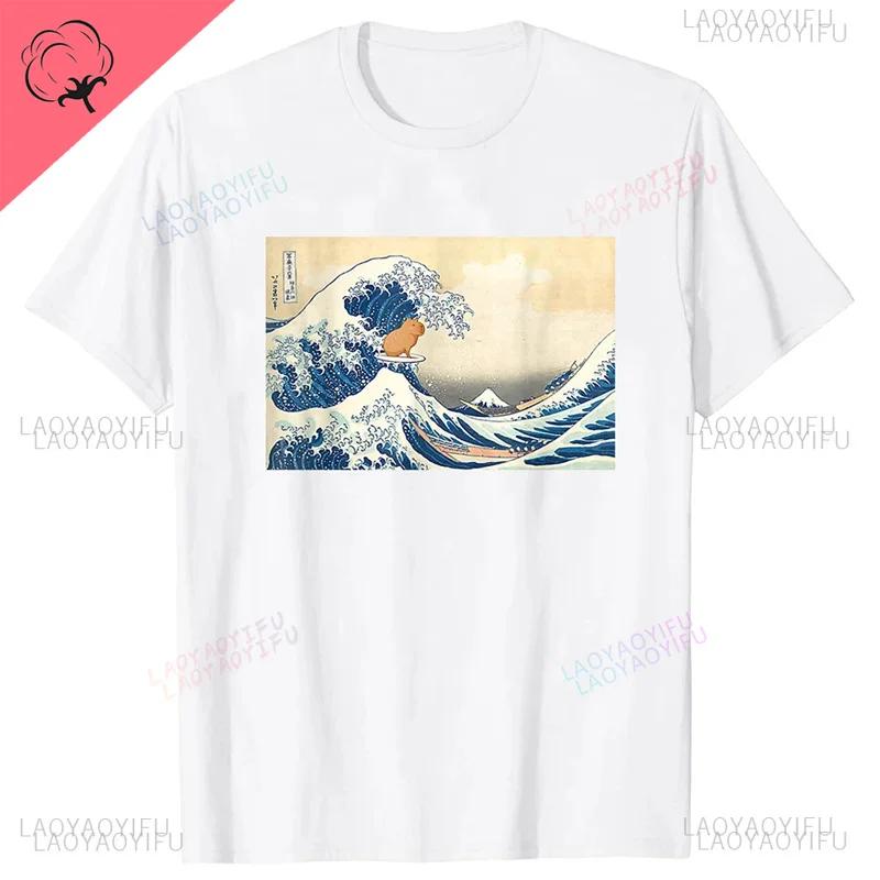 Capybara Printed T Shirt 3D Funny Animal For Men Kid Fashion Streetwear Capybara Lovers Short Sleeves Harajuku Clothing Tees Top