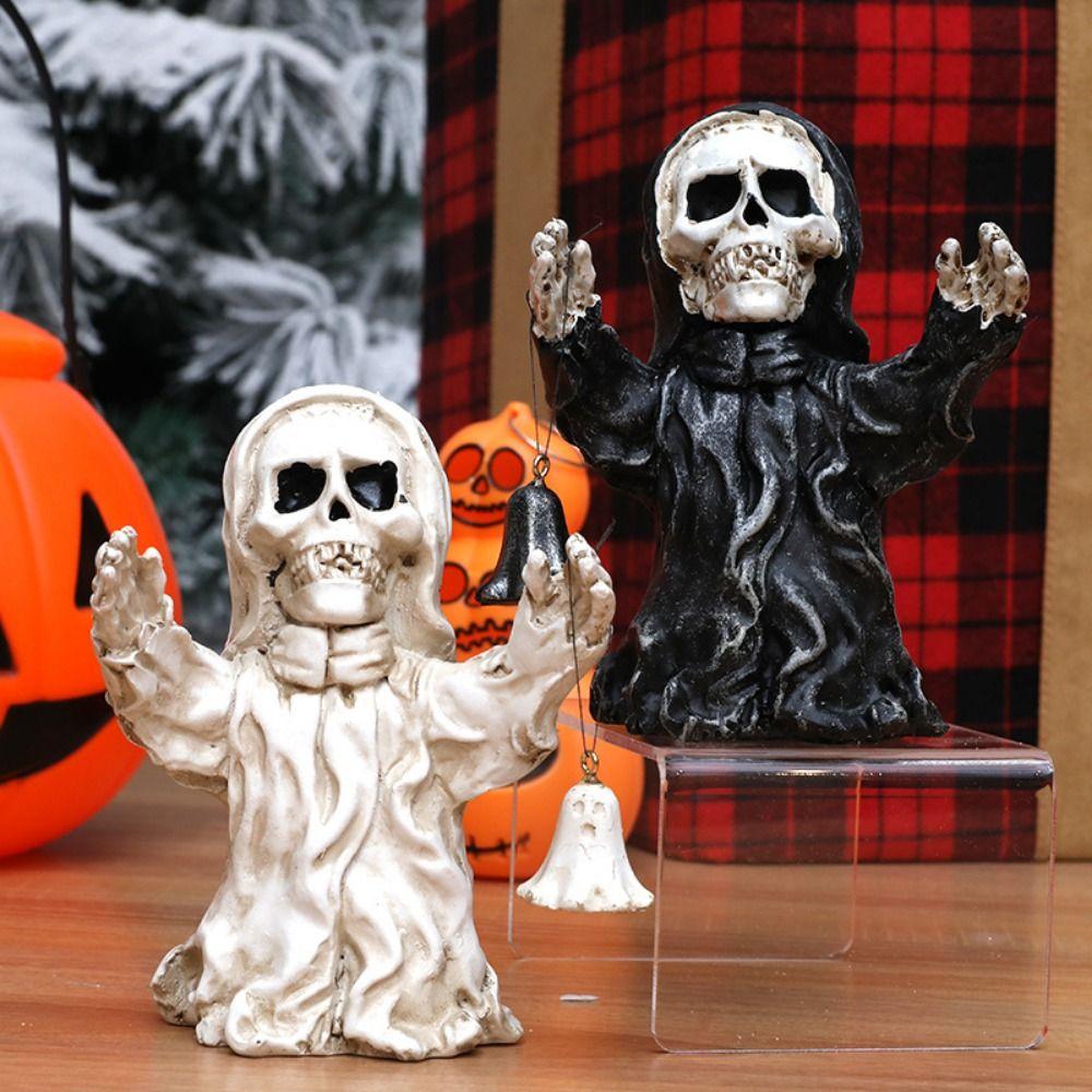 Spooky Halloween Small Ornaments Skeleton Resin Festival Ornaments  Desktop