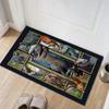 Tappeto 3D Dinosauro Chiave Tappetino antiscivolo Tappetino per porta d'ingresso Soggiorno Camera da letto Sala giochi Lavanderia Decorazione