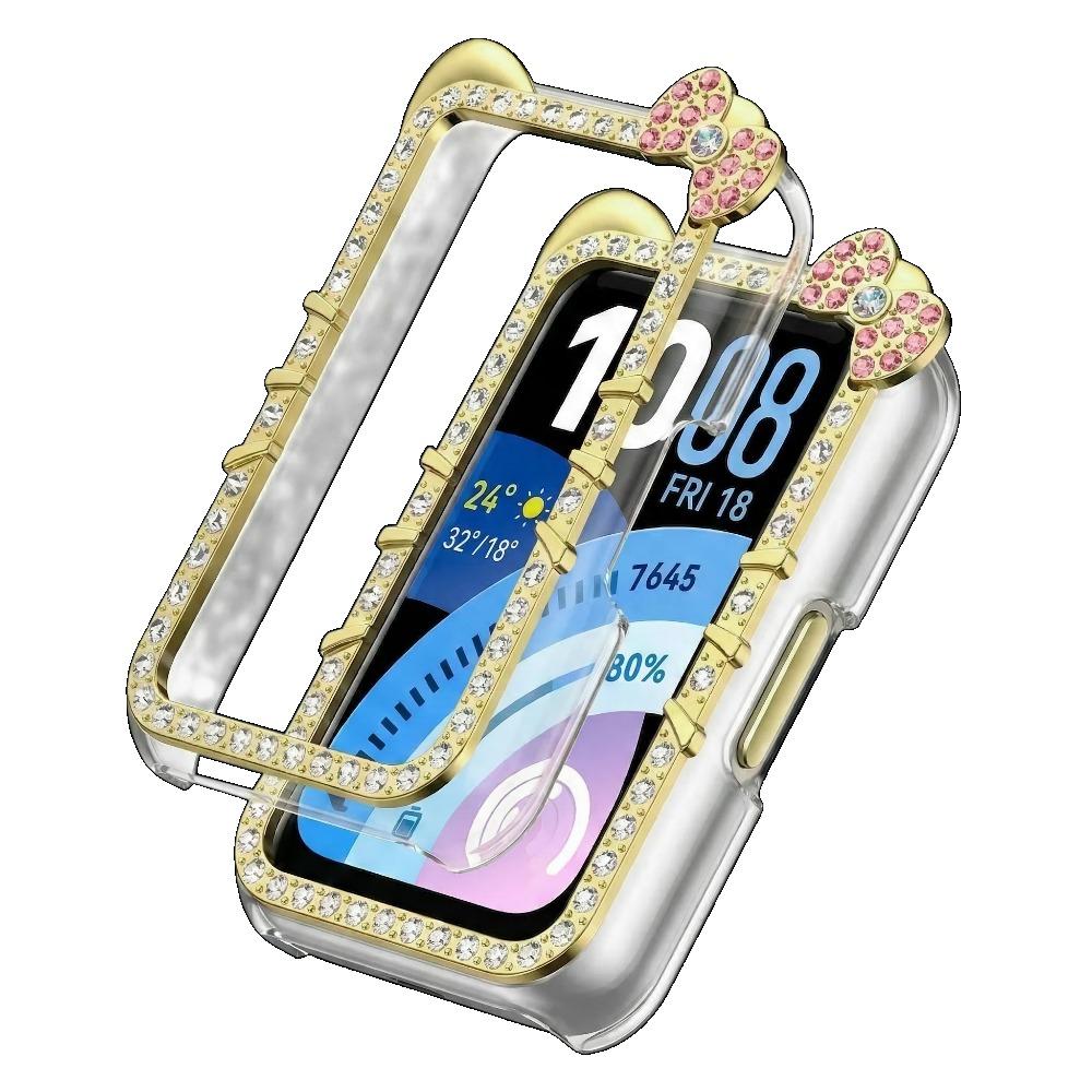 Custodia con Diamanti per HUAWEI Band 11 Accessori Bordo Bumper Rigido Vuoto a 360° Frame shell Carina Copertura GATTO huawei smart band 11 pro
