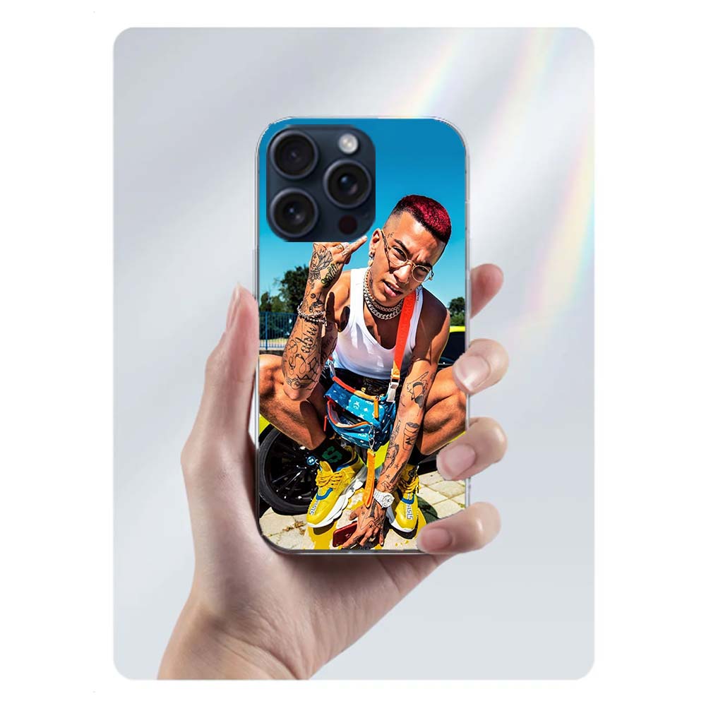 Rapper Sfera Ebbasta Clear Phone Case For Iphone 17 Air 16 Pro Max 15 Pro 14 Plus 17E 16E 11 13 12 Mini Cover Cases Fundas Cell