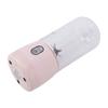 Portable Blender USB Rechargeable 6 Blades Mini Juicer Cup Fruit Squeezer for Travel Sports Kitchen 410ml Pink
