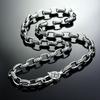 New Six-character Mantra Boys Necklace Silver Long Chinese Style Personality Trendy Men's Retro Jewelry Accessories