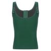 Women‘s Adaptive Swim Tank Zip Front Vest Sleeveless Press Button Straps with Removable Chest Pads for Pool Beach Activity