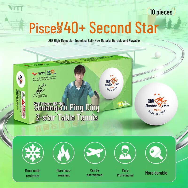 Double Fish V40+ ABS Table Tennis Balls