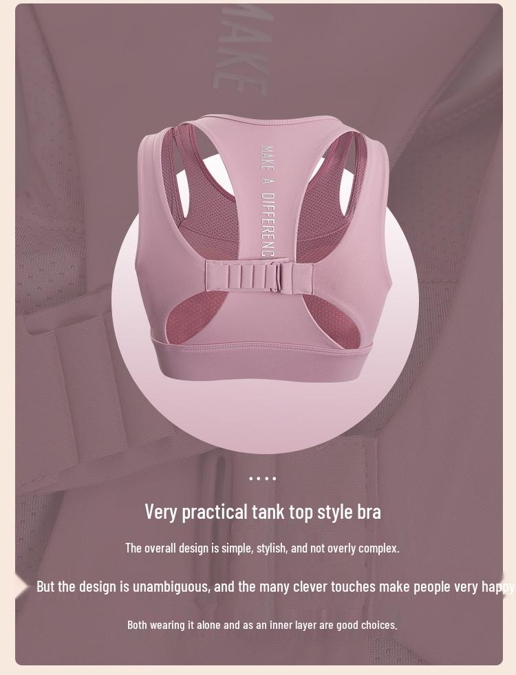 Women's High-Strength Shockproof Sports Bra - Push-up, Shaping, Running, Fitness, Yoga Vest