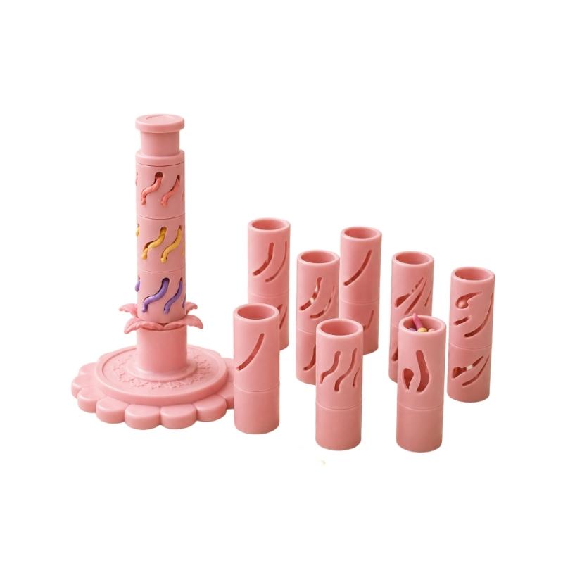Detachable Clay Flower Shaping Tool Set with Leaf and Center Shaping Parts for Pottery Practice and Cold Porcelain Work