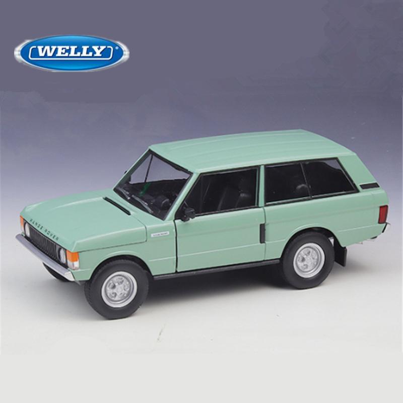 WELLY 1:24 1970 Range Rover SUV Alloy Car Model Diecasts Metal Off-road Vehicles Car Model High Simulation Collection Kids Gifts