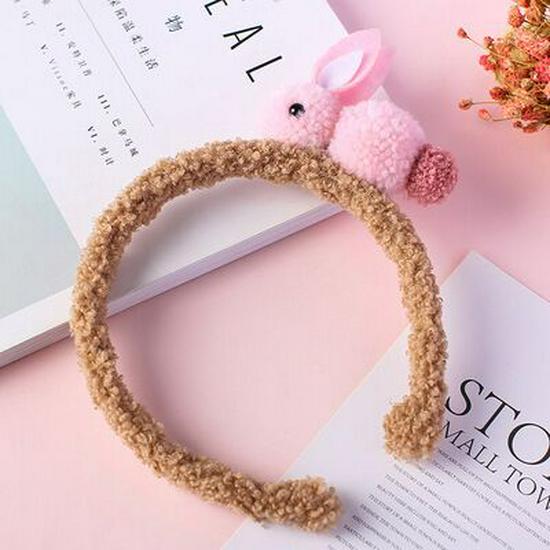 

Korean-Style Plush Rabbit Headband: Cute, Simple Hair Accessories for a Sweet, Forest Girl Look