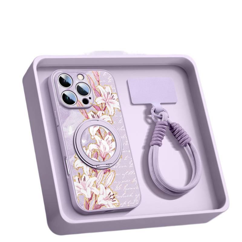 Applicable to iPhone17 mobile phone case, new Apple 17proma with lanyard 16pro magnetic suction bracket 14 Xiaoqing 15