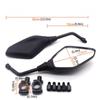 Motorcycle Side Mirrors 2 Pcs Safety Rear View Mirror 360 Degree Rotation Motorbike Mirror Heavy Duty Clear Vision Rear View