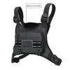 Sports Chest Bag Water Resistant Lightweight Front Chest Pack Running Vest Bag with Built-In Phone Holder Extra Storage
