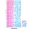 Gender Reveal Balloons with Fringe Curtain Boy or Girl Standing Foil Balloon Gender Reveal Party Decoration Supplies Baby Shower