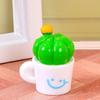 Miniature Cactus Figurine Cute Tiny Potted Cactus for Home Office Desk Tabletop Decor Simulation Greenery Plants for Fairy Garden Micro