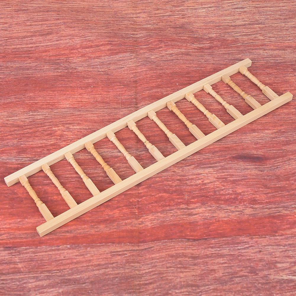 Mini Simulation Wooden Handrail Furniture for 1:12 Doll House Accessory